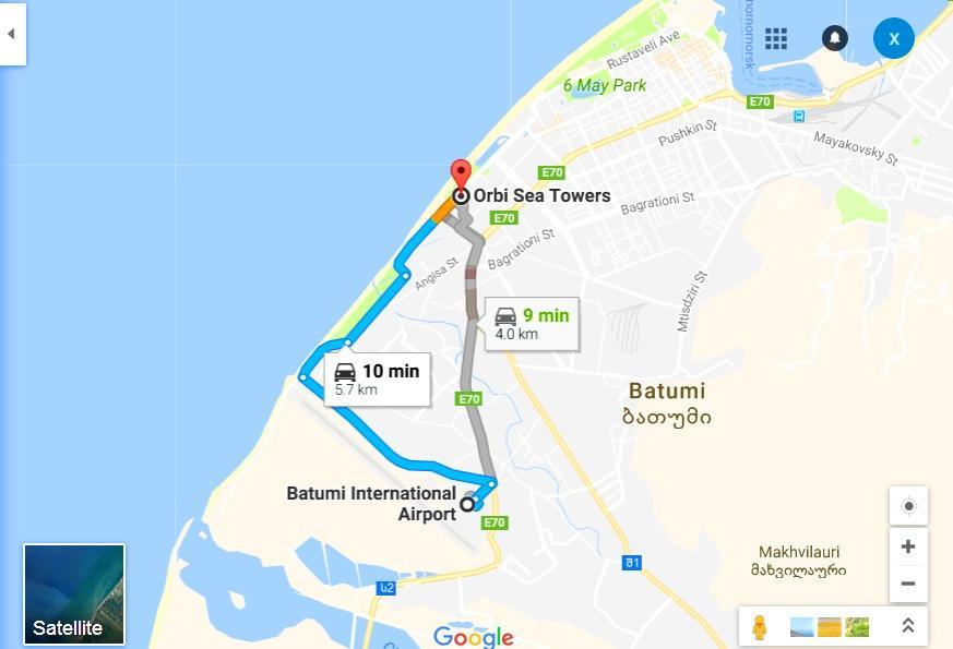 Апартаменти Orbi Sea Towers Block G Батумі Екстер'єр фото